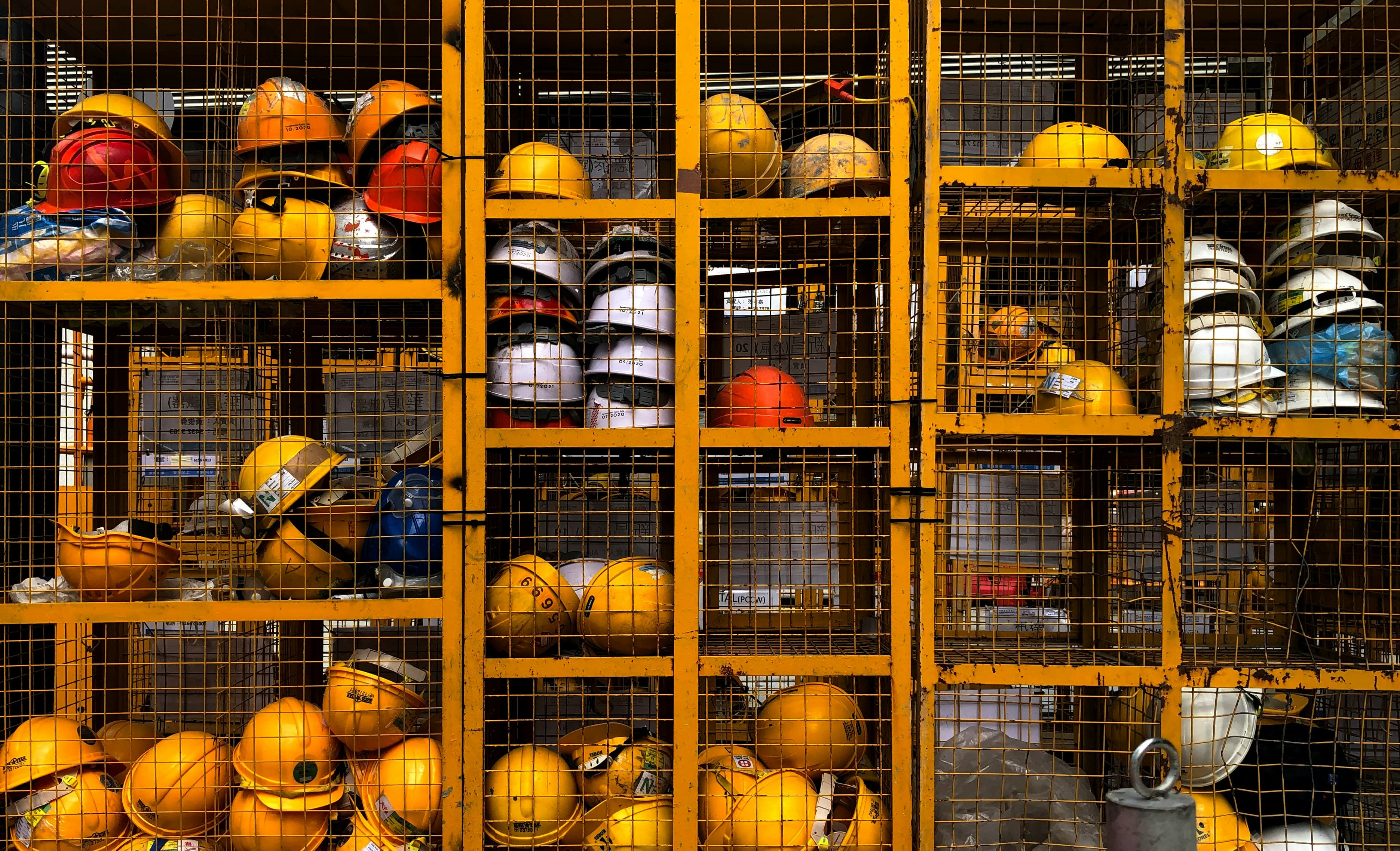 Équipe sur un chantier de construction